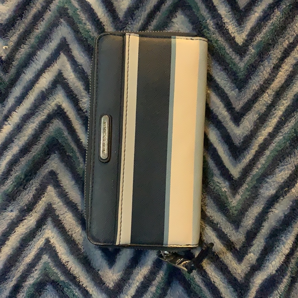 Cute blue striped wallet